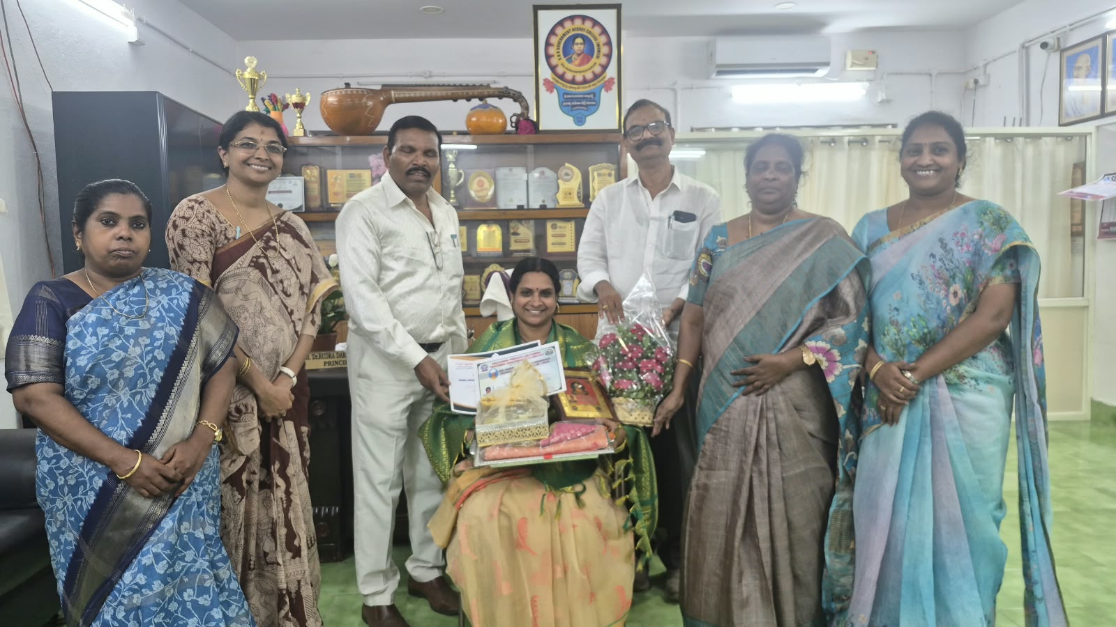 Teaching award- Dept.of Telugu